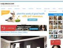Tablet Screenshot of cozy-decor.com